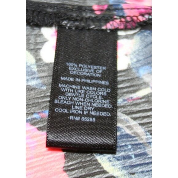 Express Sheer Black Floral Kimono Womens Medium Lace Trim Boho Layering Cardigan - Picture 3 of 7